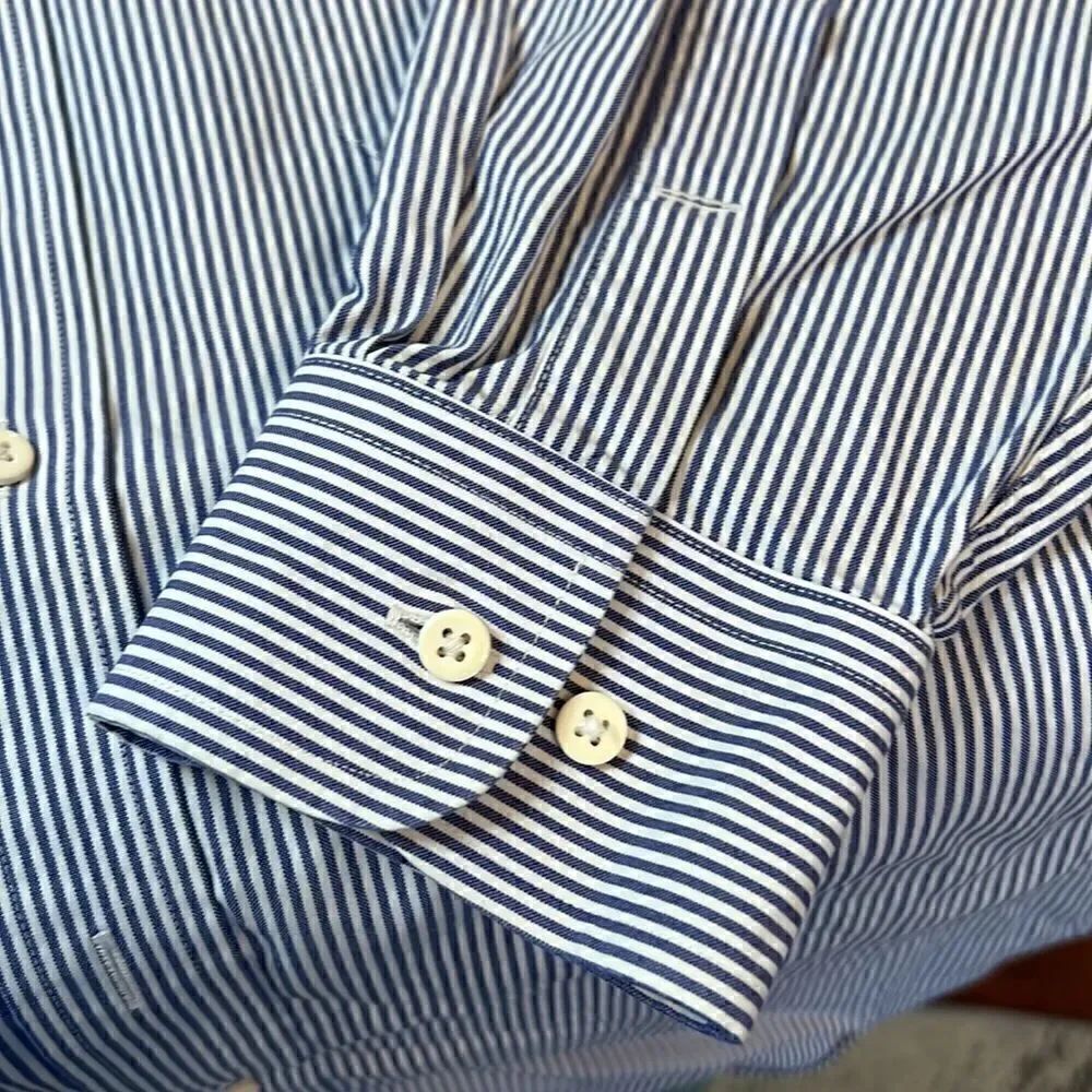 Nordstrom Men's Button-Down Long Sleeve Shirt - Size 17-1/2-35 - Picture 4 of 6